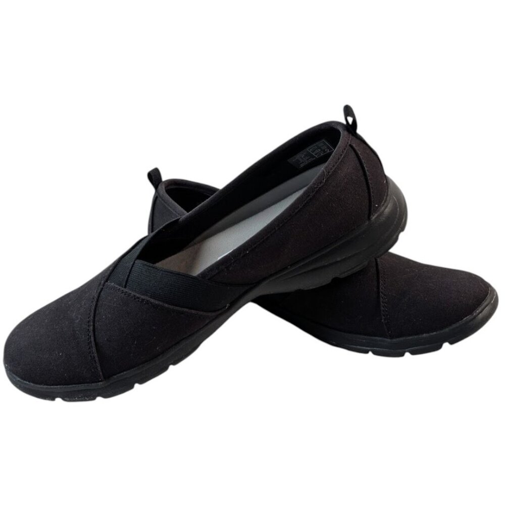 Lands End Women's Slip On Shoes Comfort Flat Size 10 Black 508542